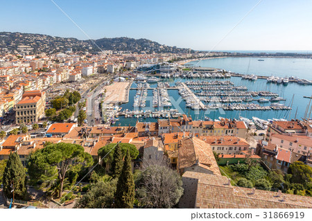 aerial view of Cannes France aerial view of Cannes France 31866919
