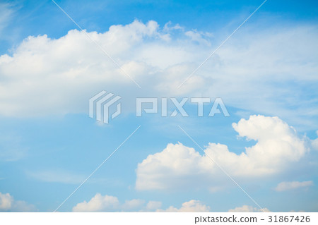 blue sky and clouds in good weather days 31867426
