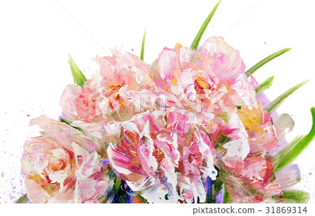 Bouquet of pink flowers 31869314