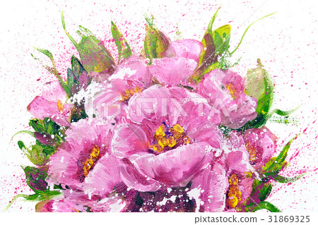 Bouquet of pink flowers 31869325