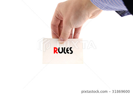 Rules text concept Rules text concept 31869600