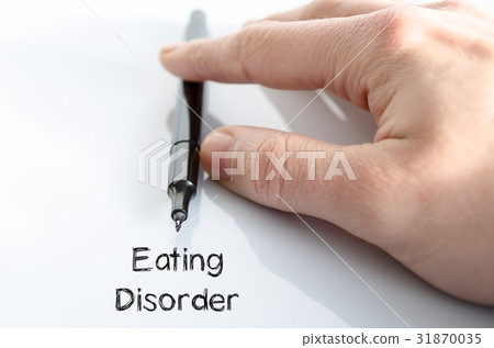 Eating disorder text concept Eating disorder text concept 31870035