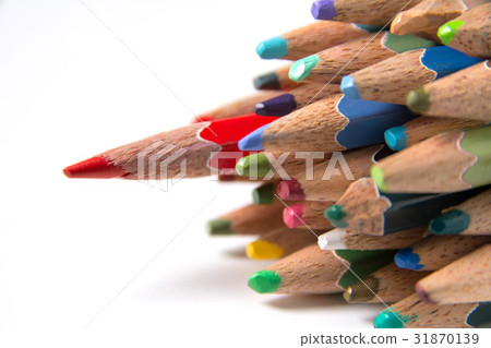 Color pencils isolated on white background Color pencils isolated on white background 31870139
