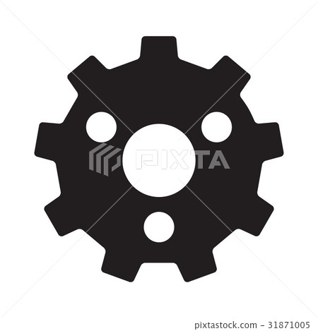 Gear isolated on white background Gear isolated on white background 31871005