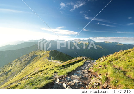 Trail among the peaks in the Tatra Mountains Trail among the peaks in the Tatra Mountains 31871210