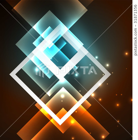 Dark background design with squares and shiny Dark background design with squares and shiny 31871356