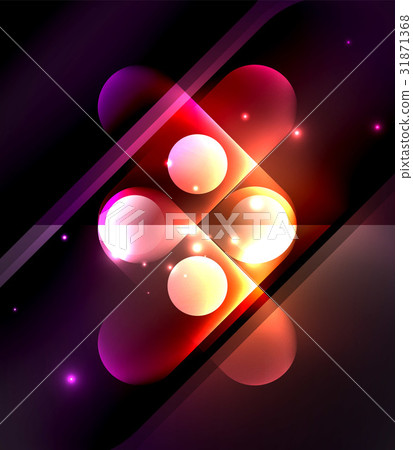 Vector glowing geometric shapes background Vector glowing geometric shapes background 31871368