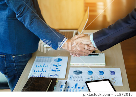 Teamwork process, Close-up of two business people Teamwork process, Close-up of two business people 31872013