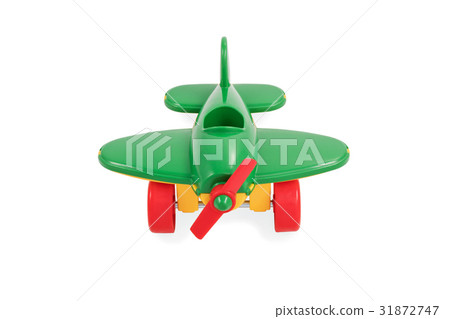 Toy green airplane 31872747