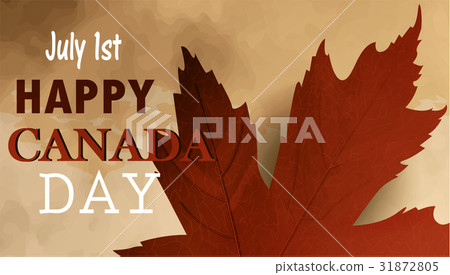 Happy Canada Day retro card in vector format. 31872805