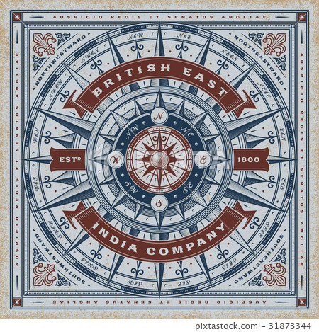 Vintage British East India Company Typography Vintage British East India Company Typography 31873344