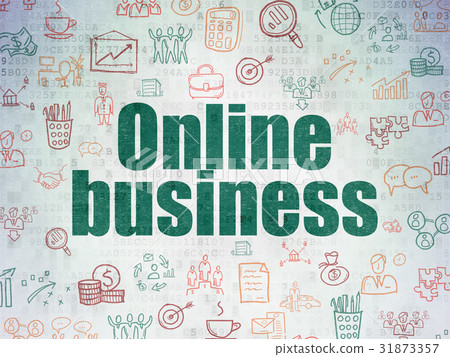 Finance concept: Online Business on Digital Data 31873357