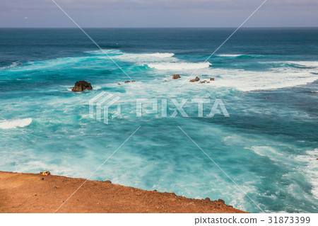 Green Lagoon at El Golfo, Lanzarote Island, Spain Green Lagoon at El Golfo, Lanzarote Island, Spain 31873399