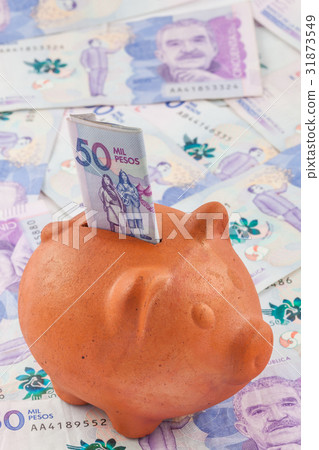 Saving money - Fifty Thousand Colombian Pesos Bill 31873549