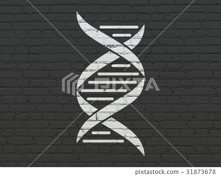 Healthcare concept: DNA on wall background Healthcare concept: DNA on wall background 31873678