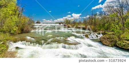 The Niagara river seen from Goat Island - New York 31873924