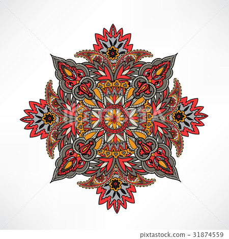 Arabic flower ornamental background Floral pattern 31874559