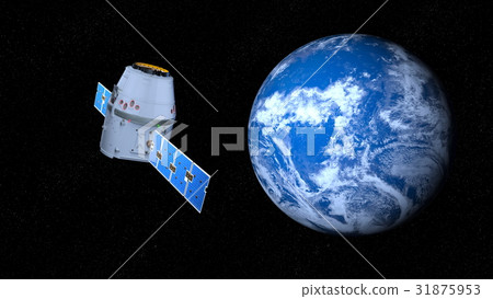 Earth and artificial satellite 31875953