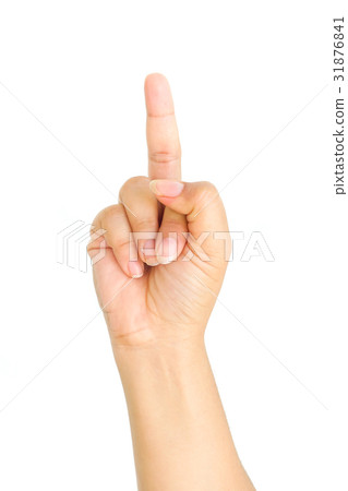 Hand show middle 31876841