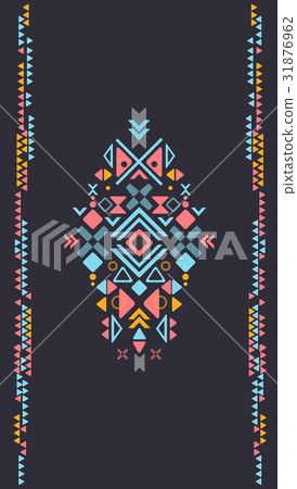 boho aztec ornament print eps8 31876962