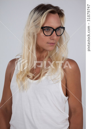 Transgender woman wearing eyeglasses 31879747