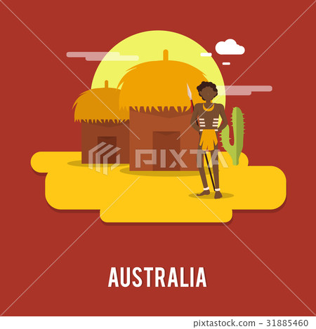 Aborigine historic people Australia  31885460