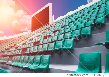 Sport stadium seat with scoreboard 31886123