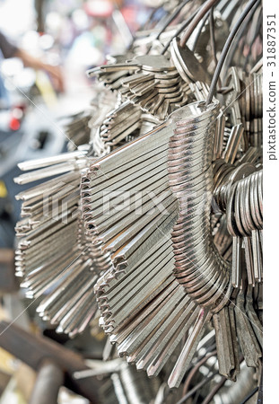 Many Key chain bunches, Selective focus  31887351