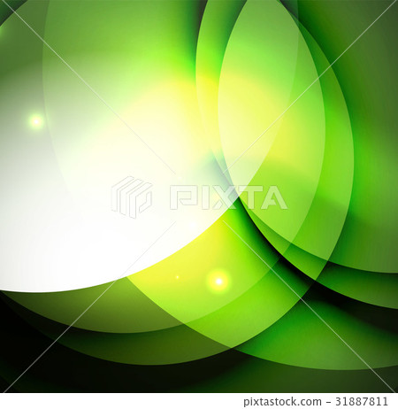 Overlapping circles on glowing abstract background 31887811
