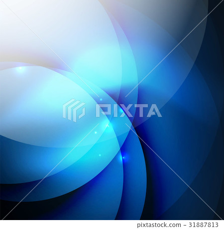 Overlapping circles on glowing abstract background 31887813