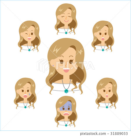 15 series _ Young women of this time _ Facial expression 31889033