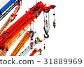 colorful crane truck for logistic background  31889969