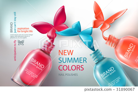 Vector illustration collection of colored open 31890067