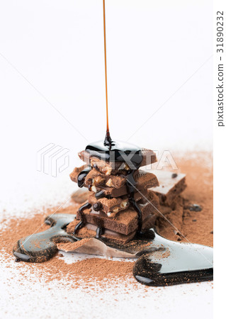 Chocolate with cocoa powder, syrup Chocolate with cocoa powder, syrup 31890232