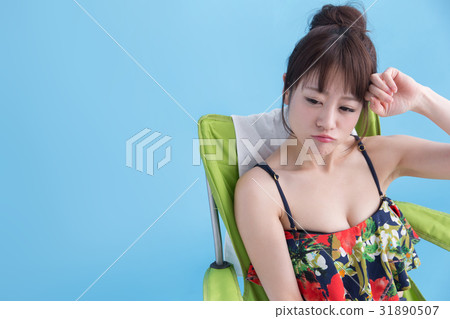 Swimwear ladies · Blue back 31890507