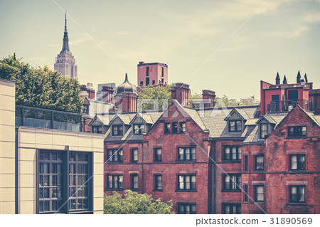 Retro toned picture of New York City Midtown, USA 31890569