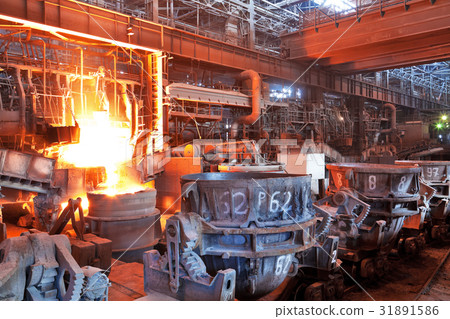 Open-hearth workshop of metallurgical plant 31891586