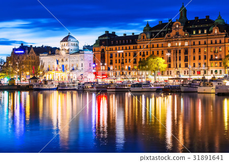 Evening scenery of Stockholm, Sweden Evening scenery of Stockholm, Sweden 31891641