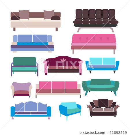 vector sofa set icon-illustration 31892219