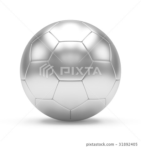 3D rendering Isolated metal Soccer Ball 3D rendering Isolated metal Soccer Ball 31892405