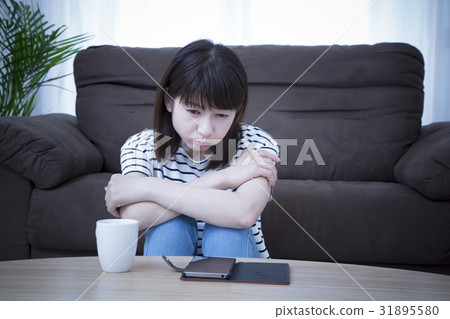 Serious woman female image 31895580