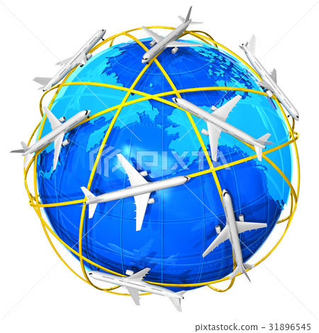 International air travel concept - Stock Illustration [31896545] - PIXTA