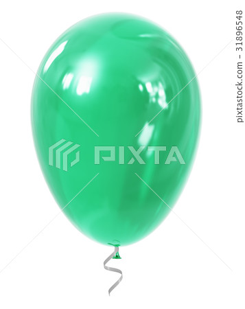 Green inflatable air balloon 31896548