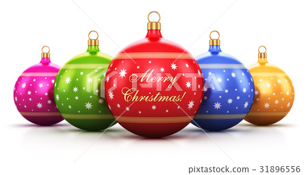 Color Christmas balls 31896556