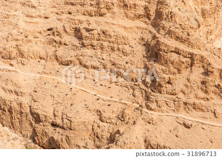 Wadi Qelt in Judean desert around St. George 31896713