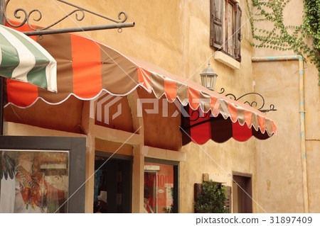 awning front store  building. 31897409