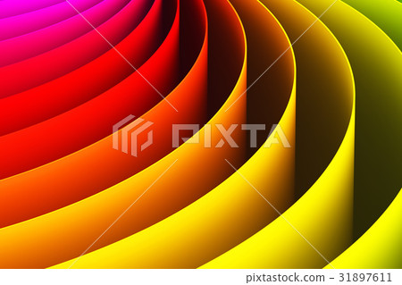 Abstract 3D color curve shape background 31897611