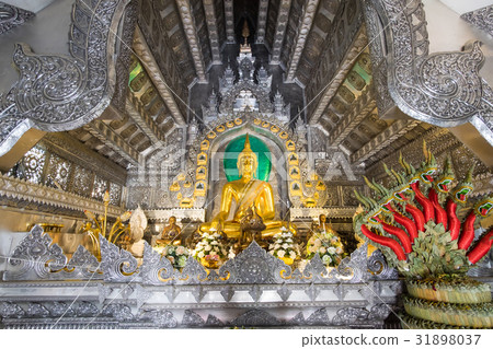 Buddha statue in the silver chapel, Thailand 31898037
