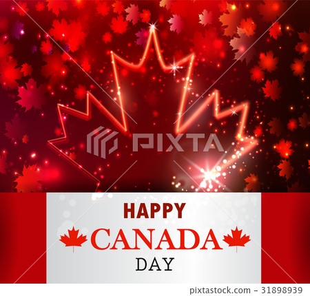 Fireworks and Canada flag 31898939
