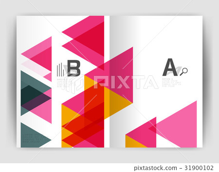 Vector triangle business annual report cover print Vector triangle business annual report cover print 31900102